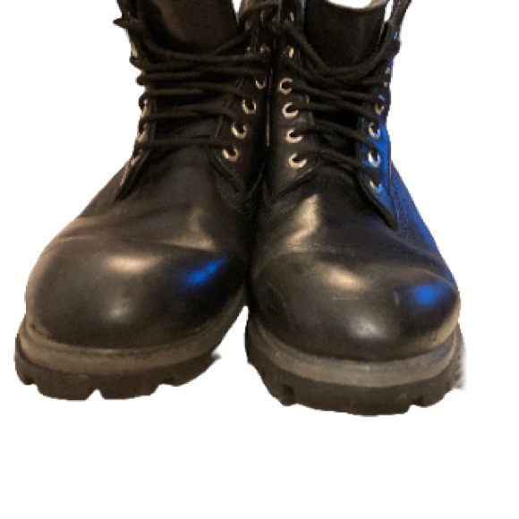 Timberland Men’s Black Scale Camoauge Combat Boots Men's Size 10.5 - Picture 8 of 12